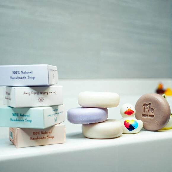 All Natural Cold Process Soap for Baby Set of 4 - Picture 2 of 10